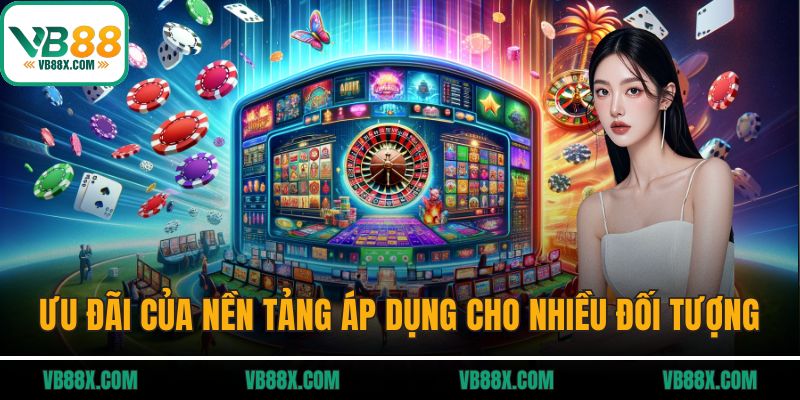 Khuyến Mãi VB88 Ưu đãi của nền tảng áp dụng cho nhiều đối tượng